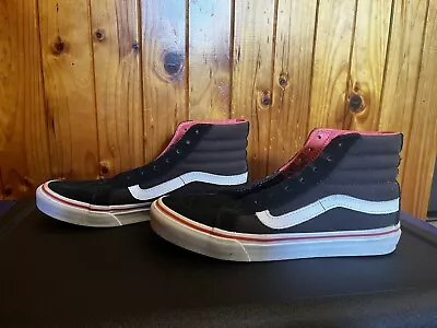 Vans SK8 Hi Top Black & Pink Size AU 6.5 Never Been Worn • $10