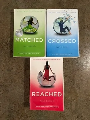 Matched Trilogy Ally Condie Collection 3 Books Set (Crossed: 2/3 Reached Matc • $39.69