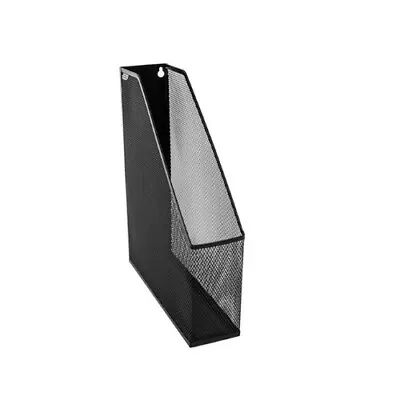 £18.50 • Buy Storage Holder Office Mesh Silver Rack Corner Paper Display Stand Organize Black