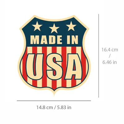 MADE IN USA Vintage Sticker America US Flag Decal For Car Truck Bike Motorcycle • $9.99