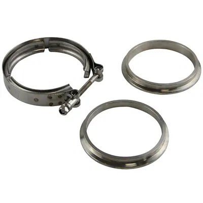 4.0  102mm V Band Clamp Flange Turbo Exhaust Downpipe Kit Mild Stainless Steel  • $60.49