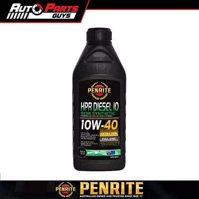 Penrite HPR Diesel 10 10W-40 Semi Synthetic Engine Oil 1L | HPRD10001 • $28.99