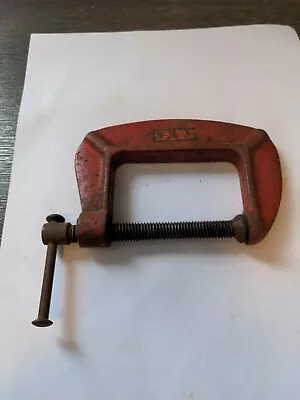 VINTAGE 3¼  C CLAMP RED WORKING CONDITION JAPAN Used • $6.99