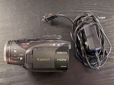 CANON VIXIA HV30 HDV 1080i CAMCORDER- MISSING BATTERY SELLING FOR PARTS ONLY. • $80.10