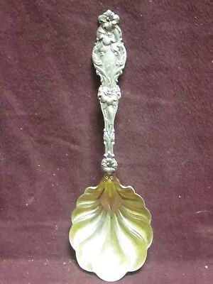 Sterling Whiting  LILY LARGE JELLY SPOON 6 1/8   40 Grams  Monogram   R • $75