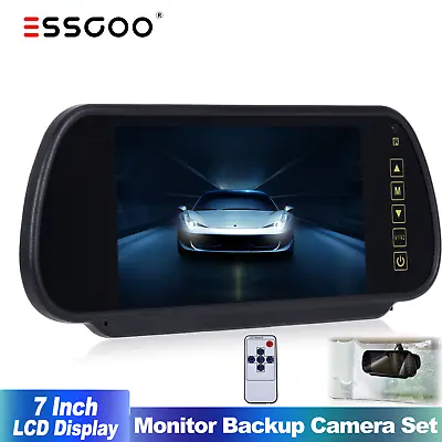 7  Parking Rear View Mirror Monitor Waterproof For Car Reverse Camera Van BUS • $43.49