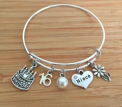 Personalised BIRTHDAY Gifts Bracelet 15th 16th 18th 21st 30th - Gift For Her #1 • £6.99