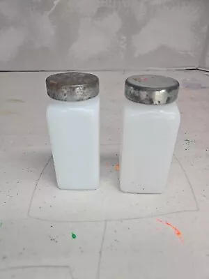  Milk Glass  Salt And Pepper Shakers • $5