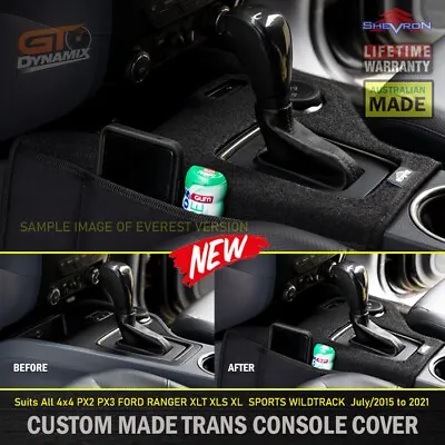 Shevron Transmission Console Cover For Ford RANGER 4x4 AUTO PX2 PX3 XLT 2015-22 • $99.95