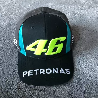 Vr46 Valentino Rossi Racing Yamaha Petronas Adjustable Snapback Hat Black Neon • $40