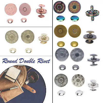 Snap Clasp Magnetic Buttons Fasteners For Closures Clutches Jacket Handbags Coat • $5.55