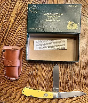 Moore Maker Double Lock Back Folding Hunter Trapper Knife With Box NR Mint • $92.99