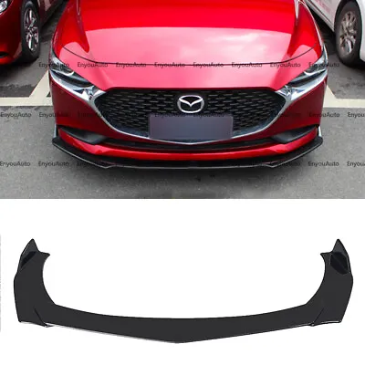 For Mazda CX-30 CX-5 CX-90 UNIVERSAL Front Bumper Lip Spoiler Splitter Black • $44.64