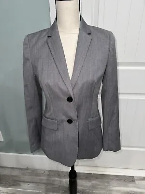 J. Crew Wool Blend Women’s Gray Blazer Jacket Size 2P • $39.99