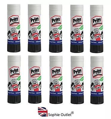 £9.99 • Buy 10 Genuine Pritt Stick Glue Washable Non-Toxic For Office School Home Pack L11