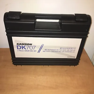 Samson DK707 Drum Microphone Travel Gig CASE Kit 7 Mic Fits Q71 Q72 CO2 C02 Mics • $21.95