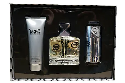 Marc Ecko Gift Set 3 PC- 3.4 Oz EDT Spray +3.0 Oz Shower Gel + 2.5 Oz Deo Silver • $29.99