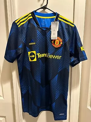 Size M | Adidas Manchester United Jersey GM4616 New Blue Yellow • $40