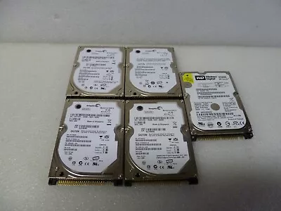 Lot Of 5 Mix Brand Seagate Wd 80gb/120gb Ide 2.5  Laptop Hard Drive • $65