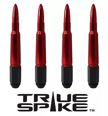 20 True Spike 7 Inch 1/2  Forged Steel Lug Nuts Red Bullet Spikes Ford Lincoln • $249.95