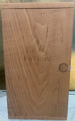 Tequila Gran Patron Platinum Empty Wooden Box Booklet Velvet Bag Signed Numbered • $9