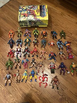 He-man Vintage  37 Figure Lot + Original Case • $41