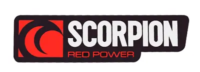 Scorpion Red Power X2 Sticker/decal For Motorbike/helmets 100mm X 30mm • £3.49