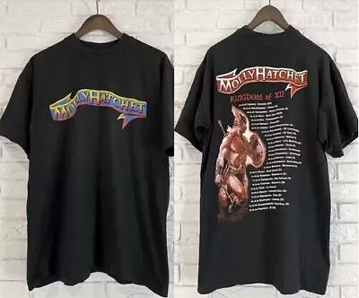 Molly Hatchet Metal Rock Band Tour Cotton Black Unisex T-shirt S-5XL • $7.99