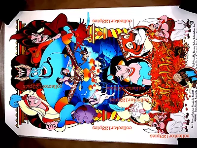 Mondo Artist Germain Mainger Disney ALADDIN Art Print Movie Poster Xx/35 RARE * • $110