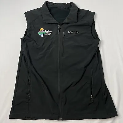 Marmot Mens Approach Vest BLACK Full Zip Size M? • $17.99