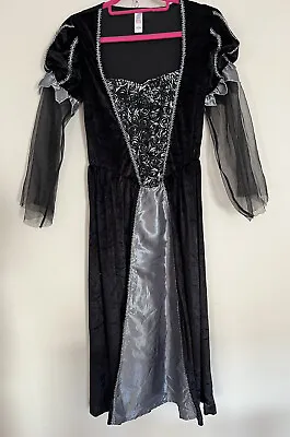 £12.86 • Buy Black Size ￼8-10 Adult Gothic Princess Fancy Dress Costume Mediaeval Witch Goth