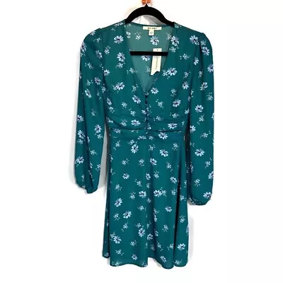 Miami Dress Women's Green Floral Polyester Sz XXS • $14.99