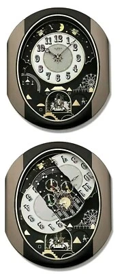 £145.99 • Buy Rhythm 4Mh751Wd18 Small World Moving Wall Clock Night Time Shut Off Control 