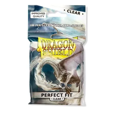 100 Dragon Shield Perfect Fit Card Protectors Inner Sleeves Standard X1 X4 X10 • $89.50