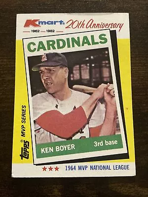 1982 Topps Kmart 20th Anniversary Ken Boyer St. Louis Cardinals #6 L4090* • $1.49