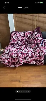 $155 • Buy Rare VS Pink Pink/burgundy Flower Comforter Queen