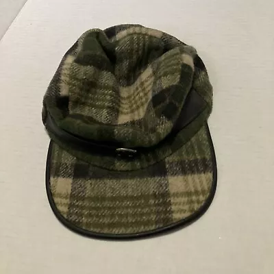 Vintage WPL Wool Plaid Trapper Hunting Hat Cap Size 7 • $17.99