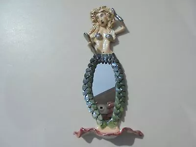 Blue Sky Clayworks Heather Goldminc Mermaid Wall Mirror Excellent • $74.99