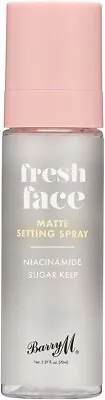 Barry M Fresh Face Matte Finish Setting Spray Long-lasting Formulated With And • £7.40