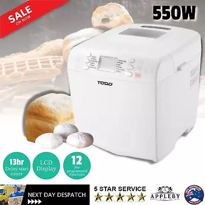 Bread Maker Machine Automatic Bakehouse Oven Kneading Dough Mixer Non Stick Loaf • $121.35