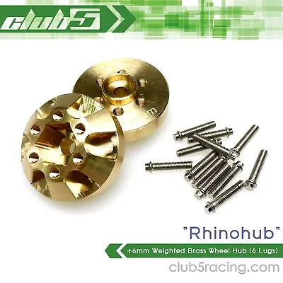  Rhinohub  +6 Mm Weighted Brass Wheel Hub For Vanquish Wheel SLW475 (6 LugsV2) • $20.99