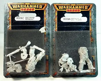 Warhammer 40k Dark Angels Deathwing Sergeant 8009c + Heavy Flamer 8009a Citadel • $55
