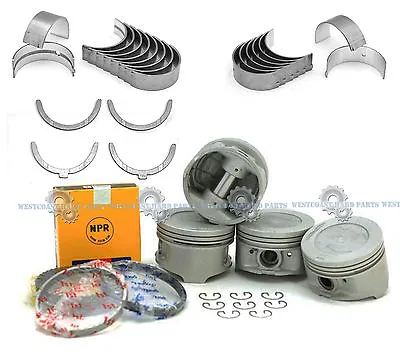 85-95 Toyota 4Runner Pickup Celica 22RE Engine Pistons Rings Main Rod Bearings • $149.95