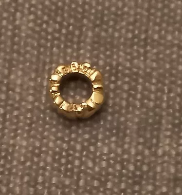$210 • Buy Pandora 14K Yellow Gold Leaf Spacer Charm ALE 585 #750241