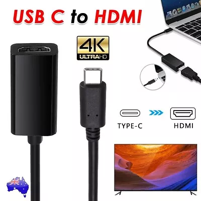 4K USB C To HDMI Type C 3.1 Output Cable Lead Convertor For Samsung Chromebook • $12.45