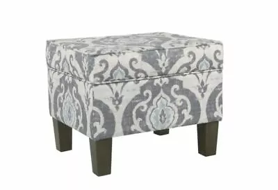 Living Room Rectangular Storage Ottoman Wood Legs Sturdy Durable Comfortable  • $84.87