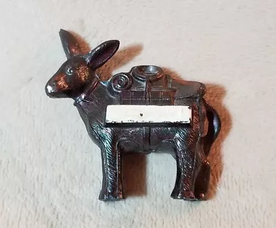 Vintage Small Metal Donkey Mule Figurine Collectible • $13.45