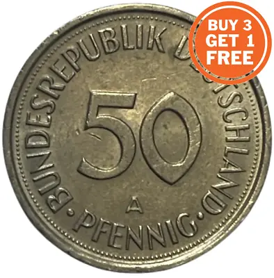 50 German Pfennig - Choose The Date 1949-1994 - Germany • £1.19