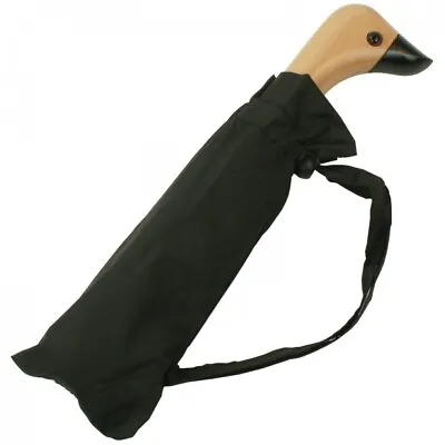 Susino Duck Folding Umbrella - Black • £14.99