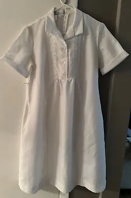 Vintage WHITE SWAN Nurse's Uniform MATERNITY Size 12 Polyester 2 Ink Marks • $19.50